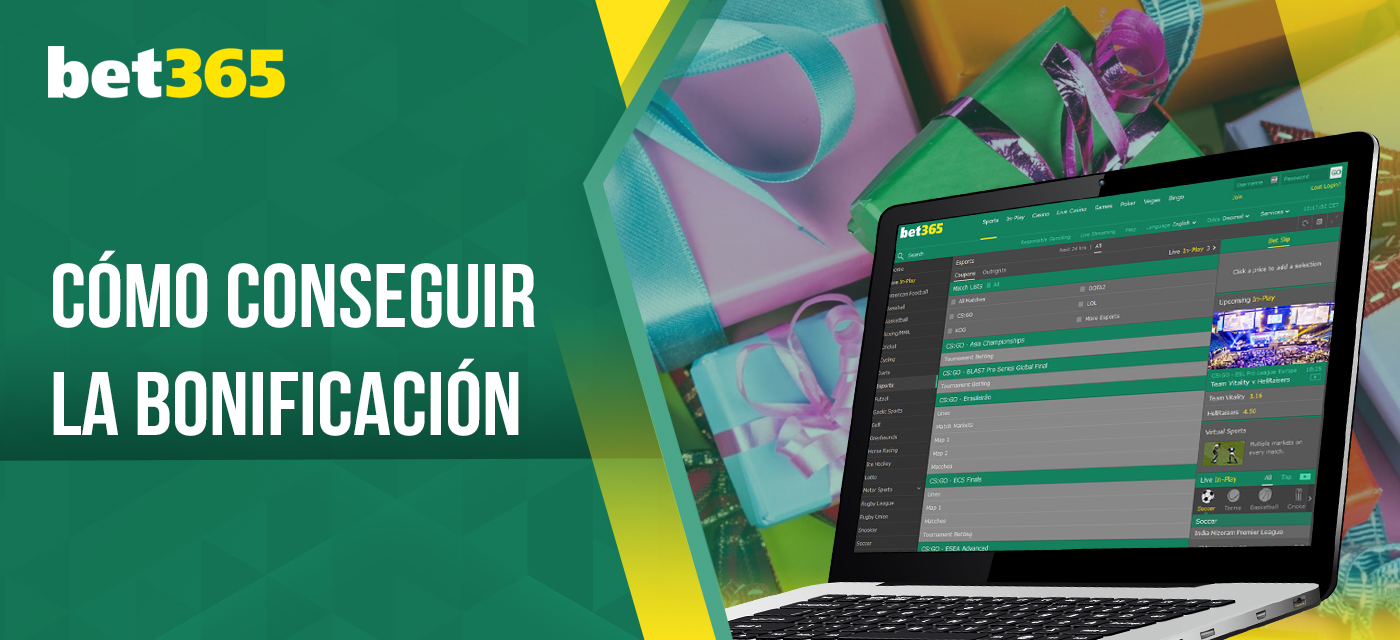 Instrucciones paso a paso sobre cómo los usuarios de Perú pueden reclamar los bonos de bet365