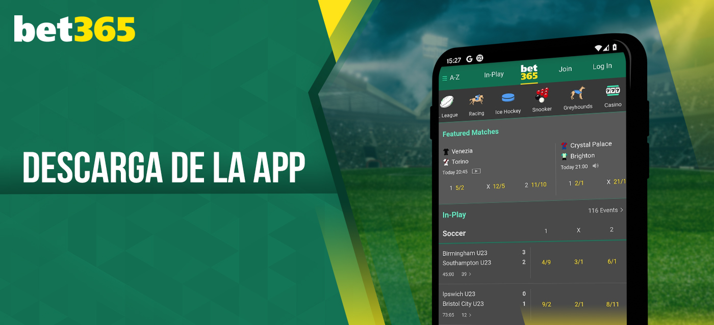 Cómo descargar la aplicación móvil de la casa de apuestas Bet365