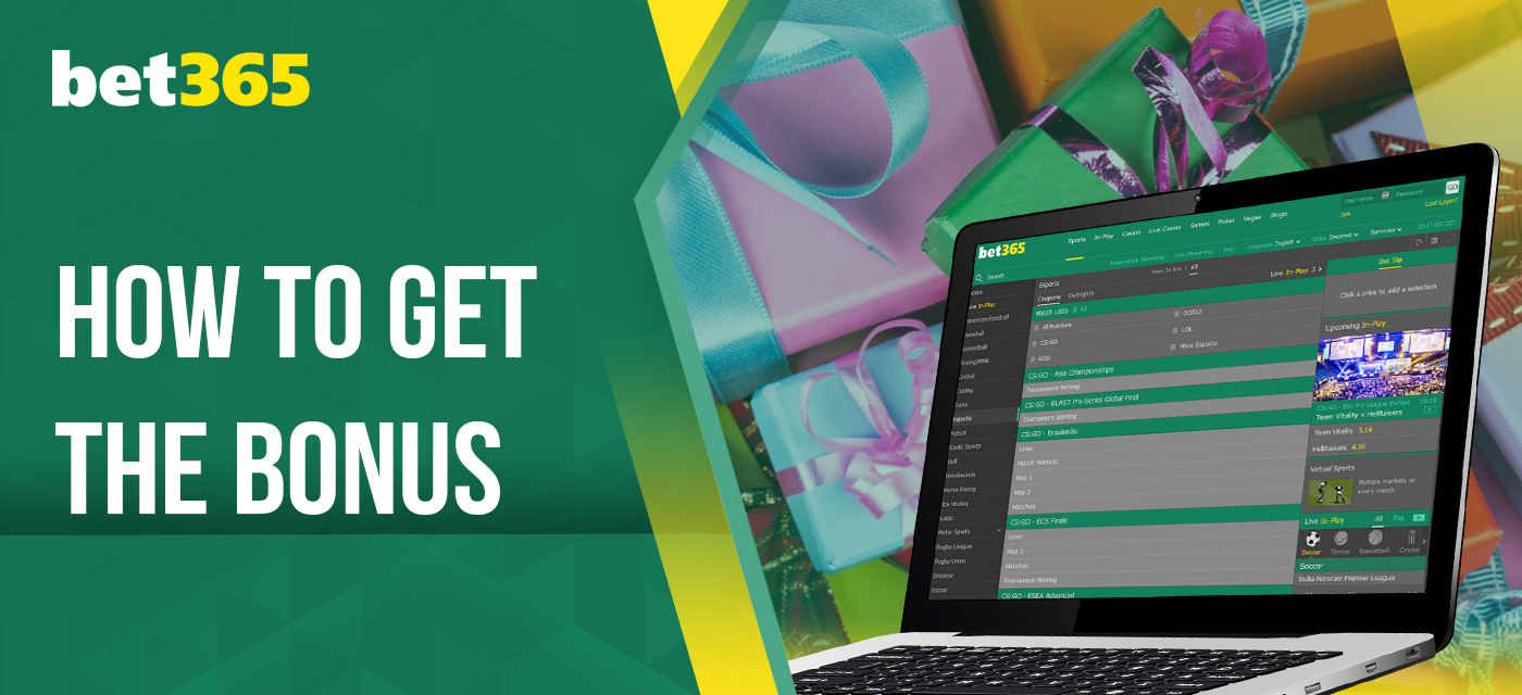 Step-by-step instructions on how users in Peru can claim bet365 bonuses