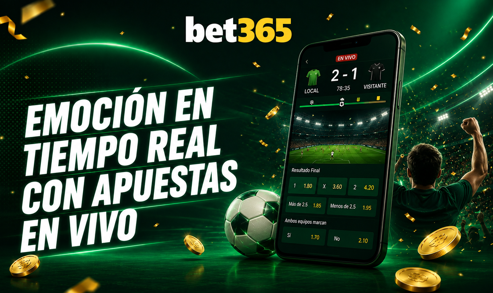 Apuestas en vivo Bet365 para seguir la emoción del fútbol