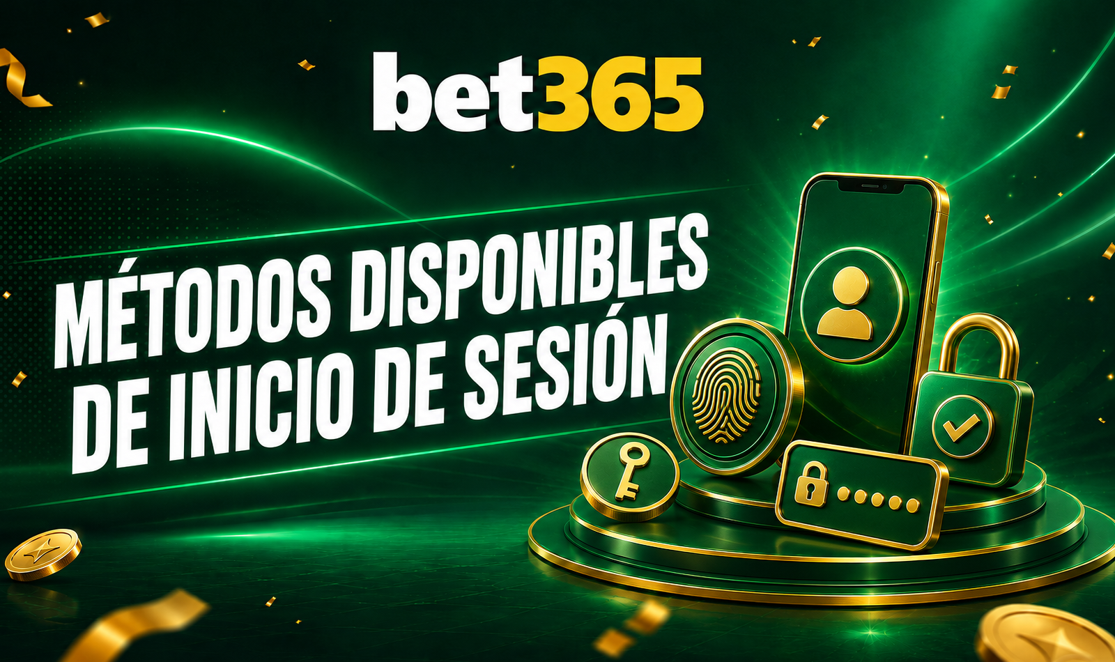 Métodos disponibles de inicio de sesión Bet365 para acceder a tu cuenta