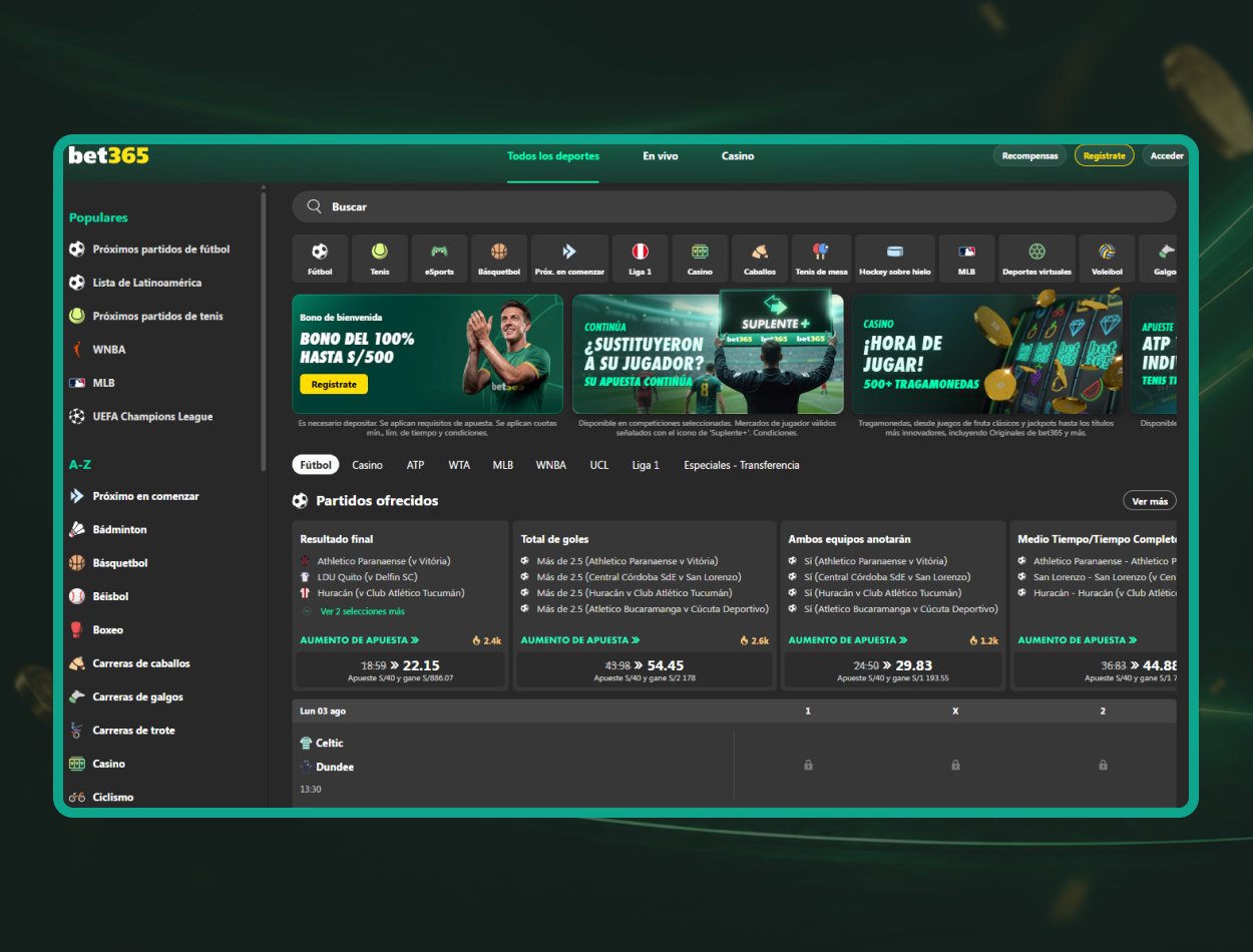 Acceso a bet365 Perú