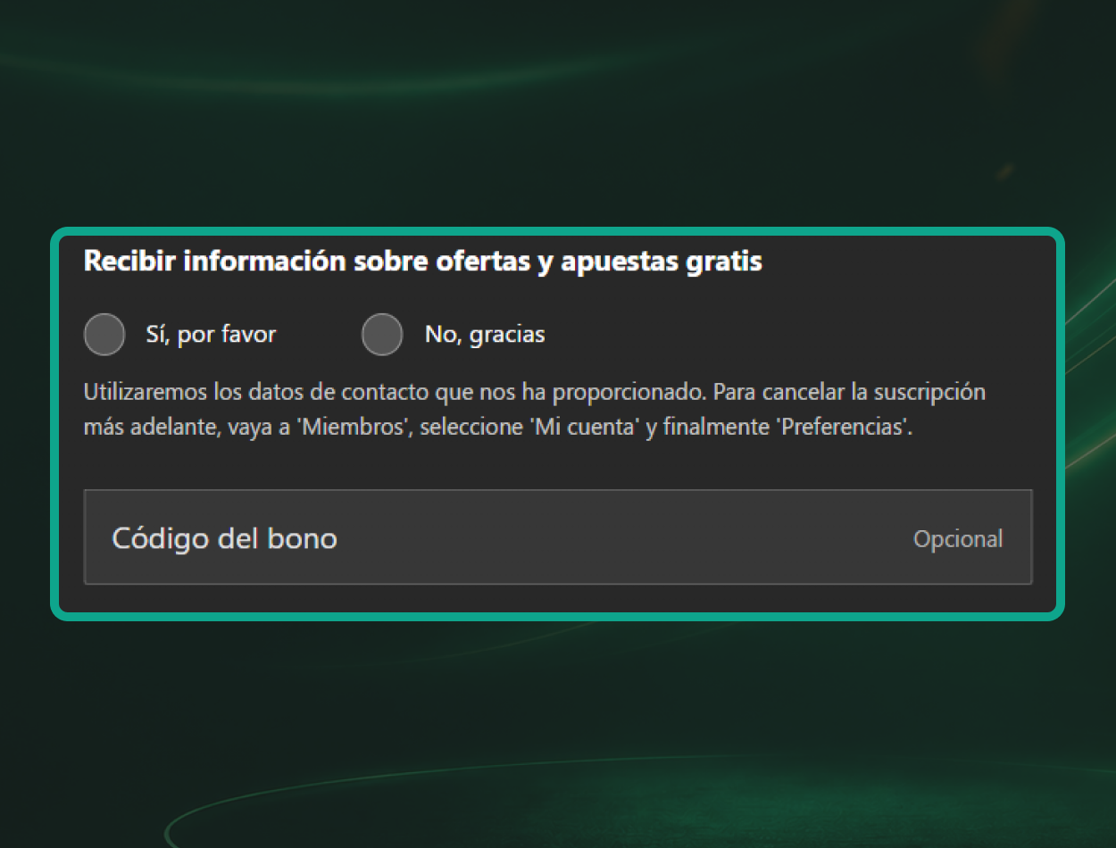 Código bonus opcional